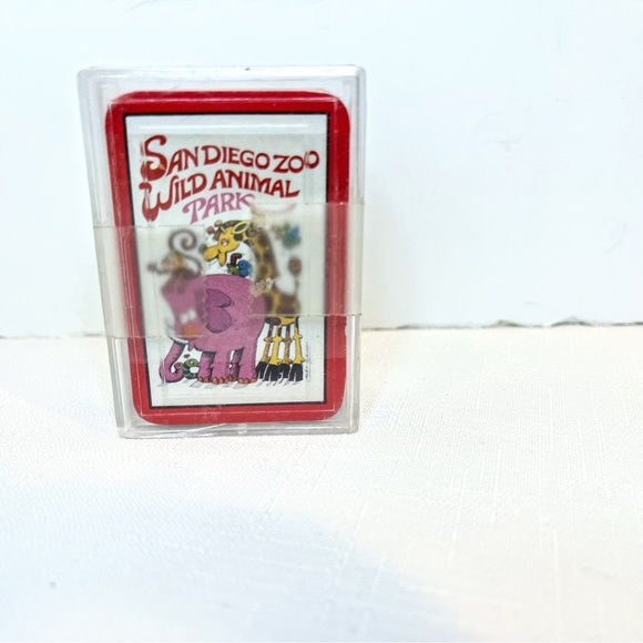 San Diego Zoo Wild Animal Park Vintage Collectors Novelty Deck of Cards NIP - Picture 1 of 3